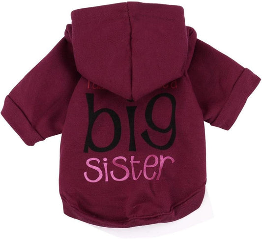 Fashion Hoodie Coat Puppy Cotton Blend T-Shirt for Small Pet Dog Apparel (S, Red)