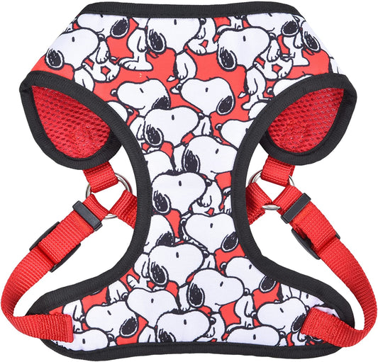 Charlie Brown Snoopy Red Dog Harness, Large | White Harness with Red Features | No Pull, Apparel & Accessories for All Dogs
