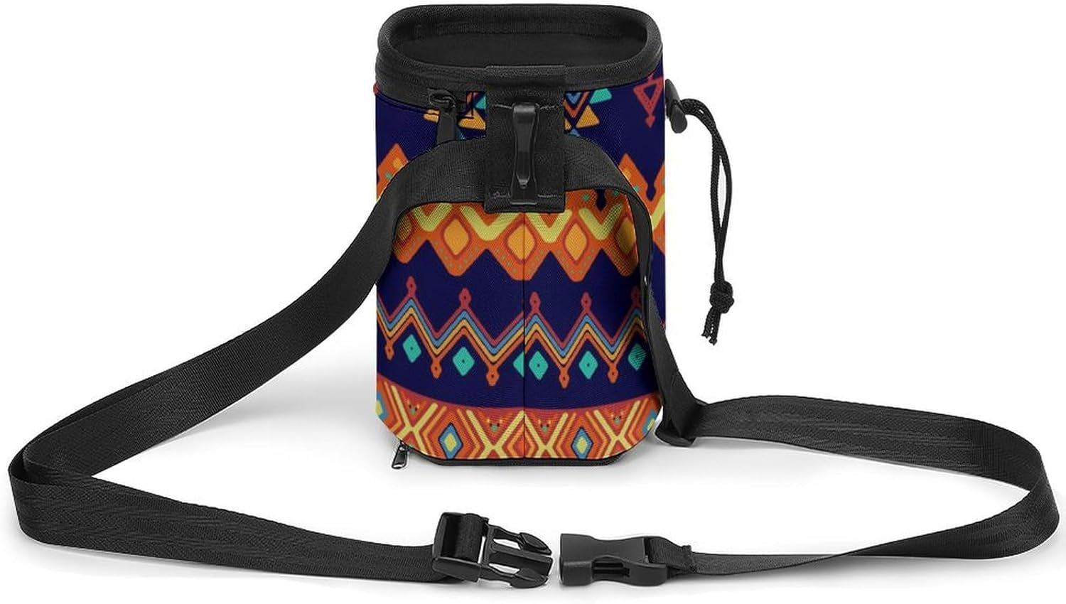 Ethnic Style Dog Treat Training Pouch Puppy Training Tools Bag with Drawstring and Waist Strap